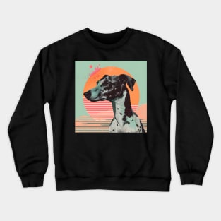 Whippet in 80's Crewneck Sweatshirt